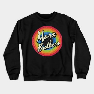 Vintage Style circle - marx brothers Crewneck Sweatshirt